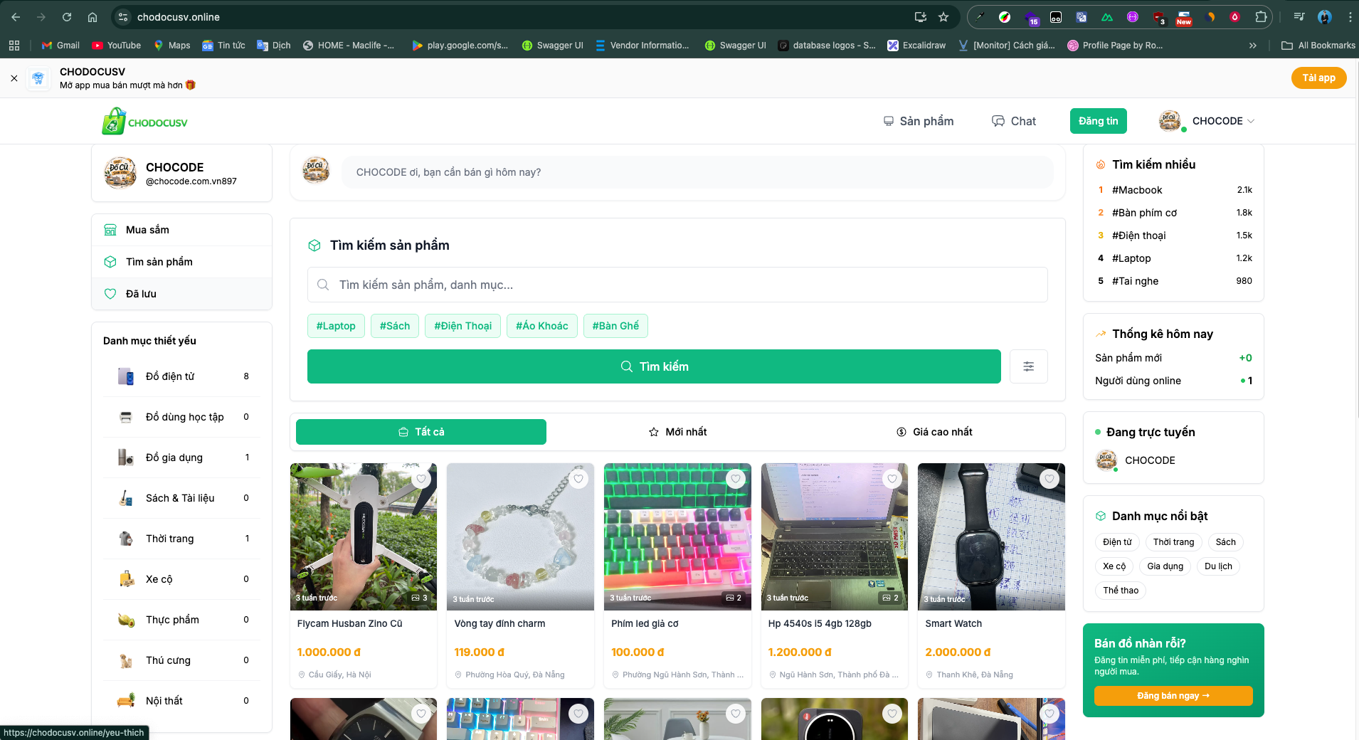 CHODOCUSV.ONLINE - CHỢ ĐỒ CŨ SINH VIÊN